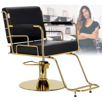 Hydraulisk frisörstol med roterande fotstöd för frisörsalong frisörstol Zion