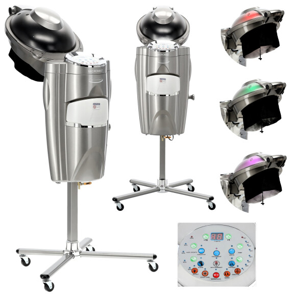 Frisörbastu luftfuktare för salong Sophia micromist frisör för hårregenerering och vård med ozon- och ljusterapifunktion