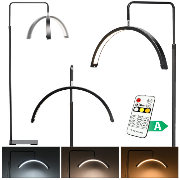 Golvlampa för kosmetisk mån-led utan skugga för kosmetiska behandlingar svart