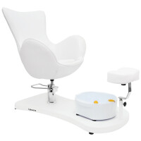 Kosmetisk pedikyrstol med fotbad för spa-salongen