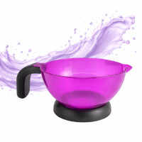 Hiusmuotoilukulho, jossa on värikahva sekoittamiseen Premium violetti