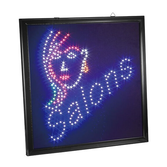 LED kyltti olohuoneessa