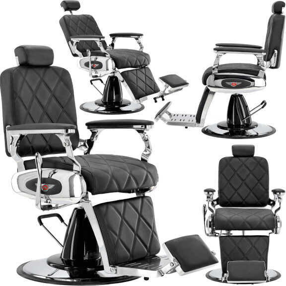 Hydraulinen parturintuoli kampaamoon barber shop Merces Barberking 24H:ssa