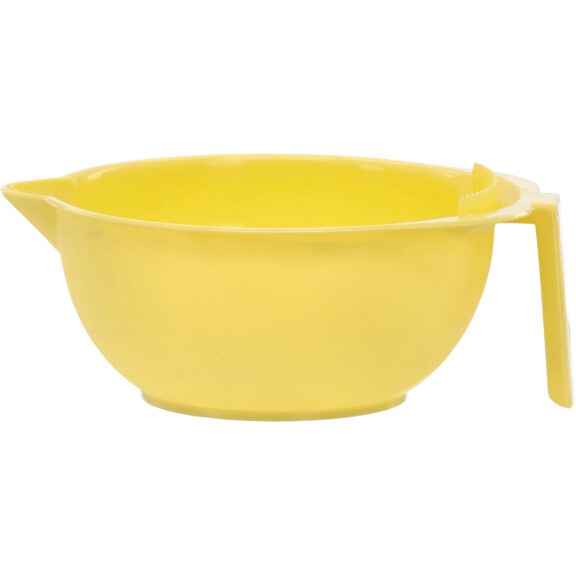 Kampaajakulho värjäyspidikkeellä sekoittamiseen keltainen C-34