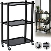 Kampaaja-apulainen väriaineiden kuljetuspöytä pyörillä ENZO-231 kauneussalonkiin laatikollinen kaappi