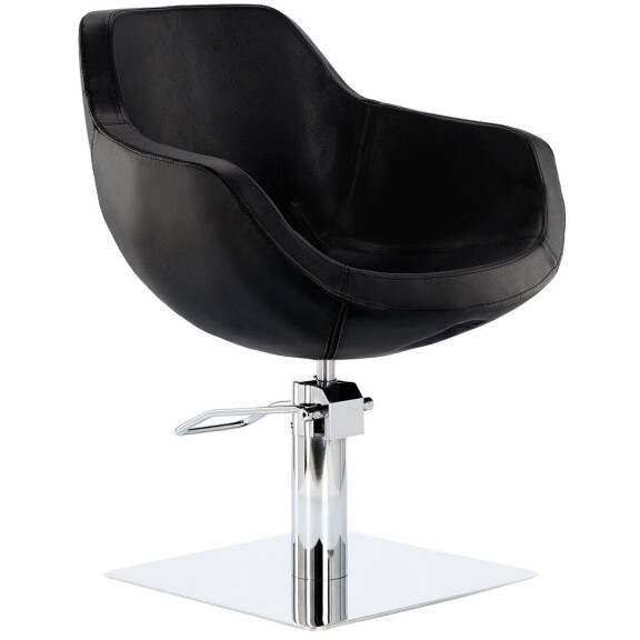 Frisörin tuoli Laura Black, hydraulinen pyörivä kampaamotuoli kampaamoon