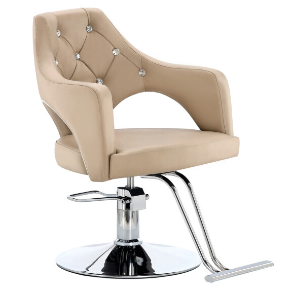 Leia parturi-kampaamo tuoli hydraulinen kääntyvä jalkatuki kampaamo kampaamo kampaamo tuoli