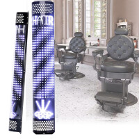 Kattokruunu pylväs lamppu led parturi parturi parturi merkki mainos salonki 90 cm