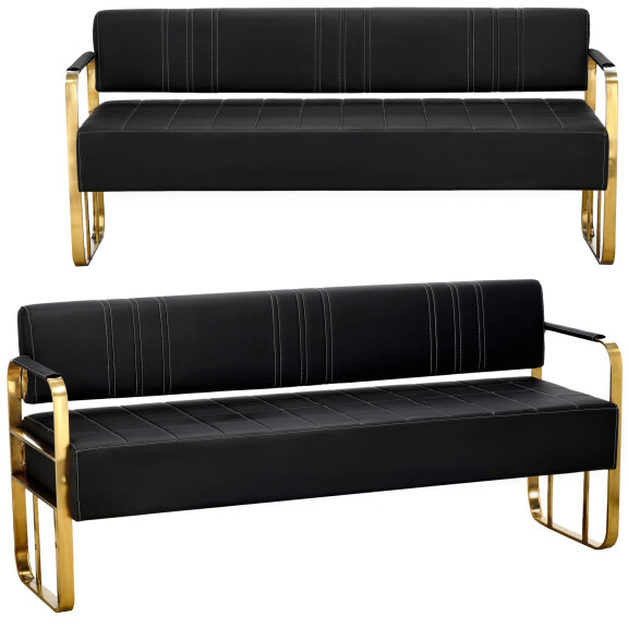 Sohva kanapa olohuoneeseen odotushuoneeseen toimistoon neljän hengen kultainen kehys