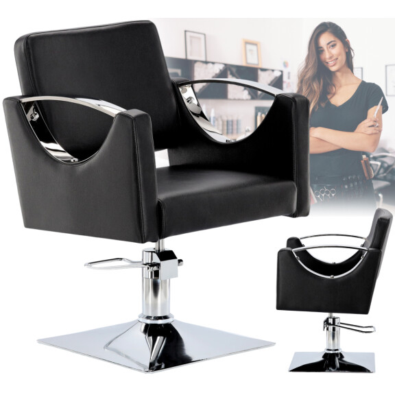 Frisörin tuoli Luna hydraulisella pyörivällä kampaamoon kampaustuoli