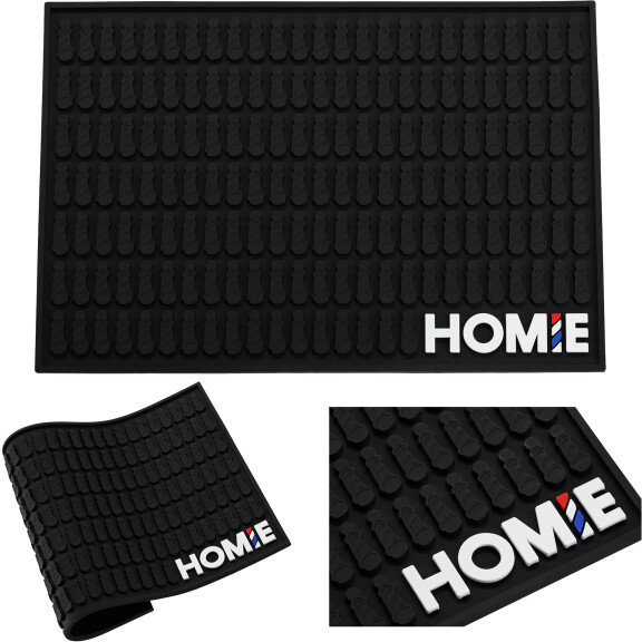 Kampaajan pesupöytä, jossa on siirrettävä kulho ja keraaminen sekoitushana Kate Hair Salon -hiussalonki