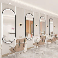 Kampaamokonsoli parturikonsoli kosmetiikkakonsoli peili LED alumiinikehys 170x70 PRO