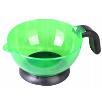 Kampaamokulho kahvalla värjäykseen sekoittamiseen Premium vihreä