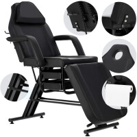 Kosmetiikkatuoli mustilla altailla sänky lepotuoli kylpylä tatuointi tattoo