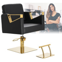 Tomas Gold kampaamotuoli hydraulinen pyörivä kampaamoon kromattu jalkatuki kampaamotuoli