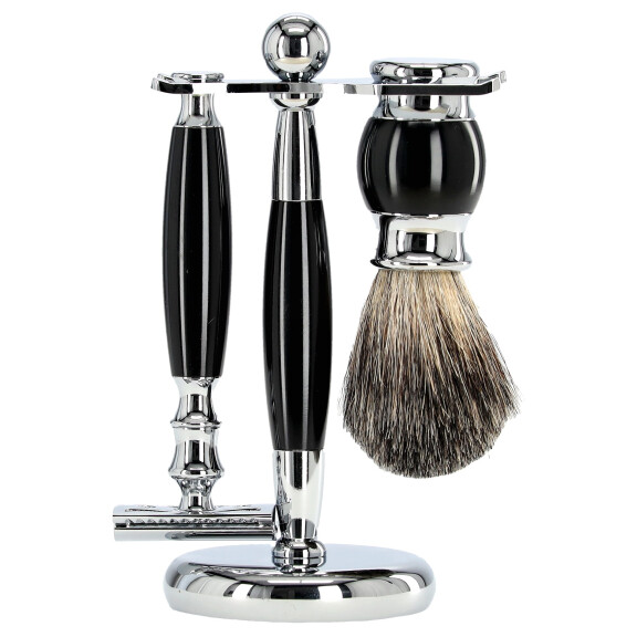 Parranajosetti Partakone Suti Teline 3-in-1