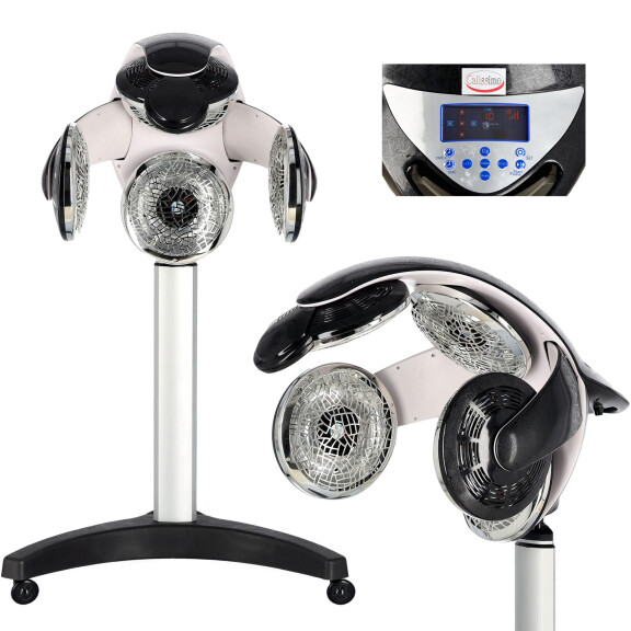 Kampaamon infrapunakuivain Iksion seisova hiustenhoitoon