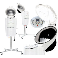 Sauna kampaamo kostutin salonki Flora white micromist kampaamo hiusten rakennuksen, uudistamisen ja hoidon kanssa otsonitoiminnolla