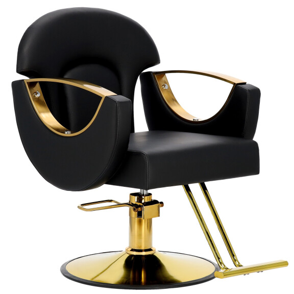 Jayce-hydraulinen kampaamotuoli pyörivä kromattu jalkatuki kampaamotuoliin