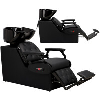 Valentino kampaamon liikkuva keraaminen pesuallas hana suihkupää