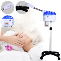 Kosmeettinen höyrystin ihon hapettamiseen ja pehmentämiseen, huokosten avaamiseen otsonilla paremman hoidon saamiseksi kampaamoon.