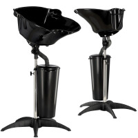 Kannettava säädettävä kampaamon parturin pesuallas jalustalla + säiliö