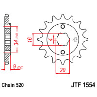 Zębatka przód 14Z JTF1554.14 Hyosung GT 250 04-15 GV 250 Aquila 01-15