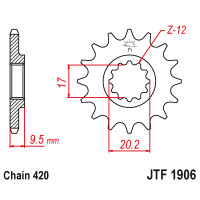 Zębatka przód 14Z JTF1906.14 KTM SX 65 04-17