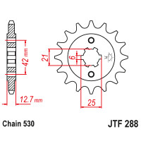 Zębatka przód 18Z JTF288.18 Honda CB 750 K 70-76
