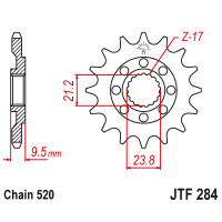 Zębatka przód 15Z JTF284.15