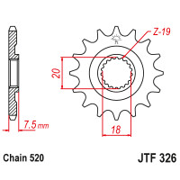 Zębatka przód 13Z JTF326.13 Honda CR 125 87-03