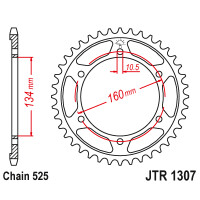 Zębatka tylna 45Z JTR1307.45 Honda CBR 600 F 01-07