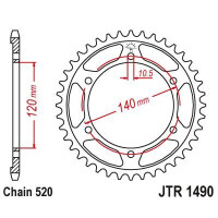 Zębatka tylna 42Z JTR1490.42 Kawasaki EN 500 96-03