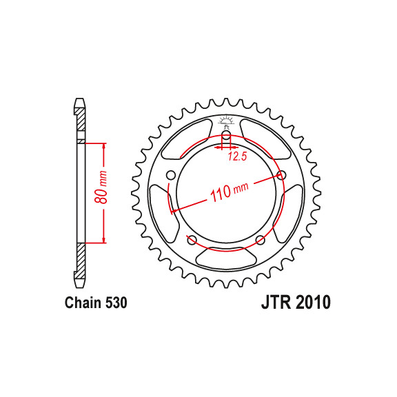 Zębatka tylna 46Z JTR2010.46 Triumph Daytona 900 Sprint 900 Trident 900