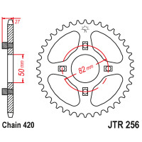 Zębatka tylna 38Z JTR256.38 Honda CF 50 79-96 ST 50 74-93