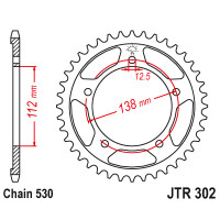 Zębatka tylna 43Z JTR302.43 Honda CBF 1000 CBR 600 CB 900 1100