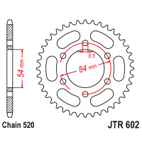 Zębatka tylna 40Z JTR602.40 Gilera RX 200 85