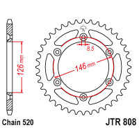 Zębatka tylna 39Z JTR808.39 Suzuki TS 125 90-96