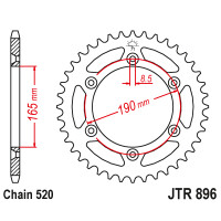 Zębatka tylna 50Z JTR896.50