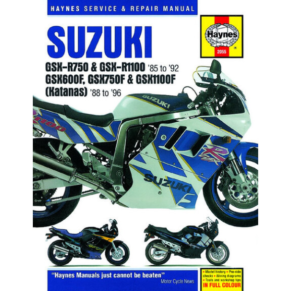 Instrukcja serwisowa Suzuki GSX 600 750 1100 GSX-R 750 1100