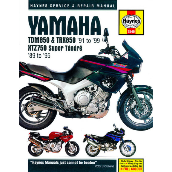 Instrukcja serwisowa Yamaha TDM 850 TRX 850 YTZ 750