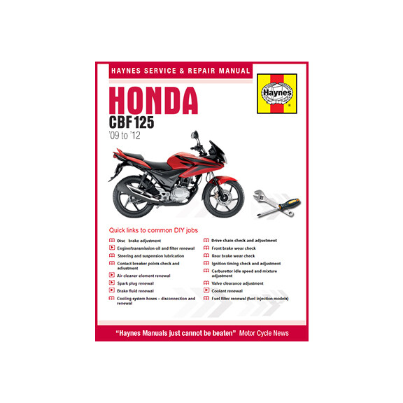 Instrukcja serwisowa Honda CBF 125 CB 125 09-17