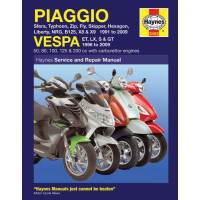 Instrukcja serwisowa Vespa Fly 50 Hexagon 125 Liberty 50 125 NRG 50 Sfera