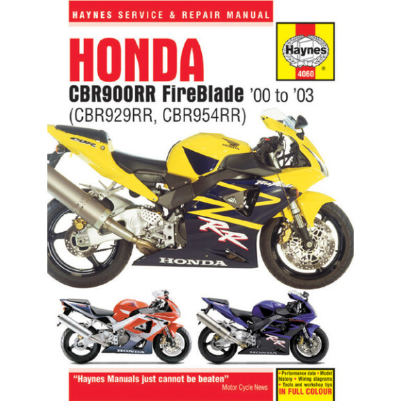 Instrukcja serwisowa Honda CBR 900 RR Fireblade 00-03