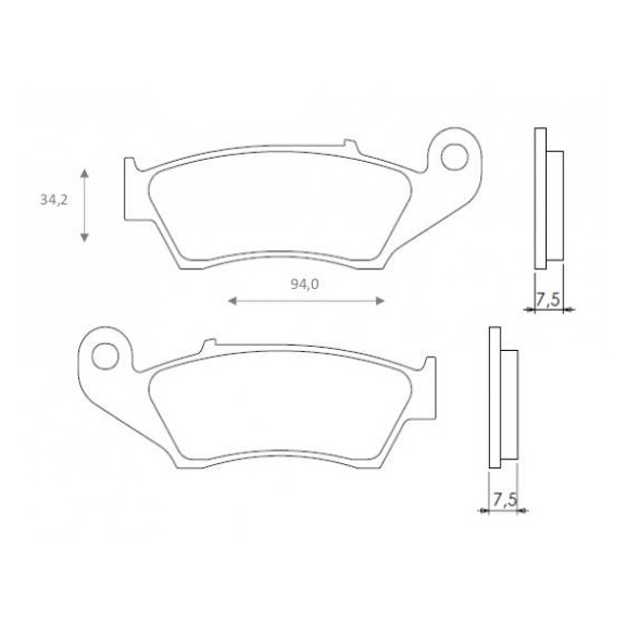 Klocki hamulcowe przód FT6050 Aprilia MXV 450 RXV 450 Beta RR 250 350