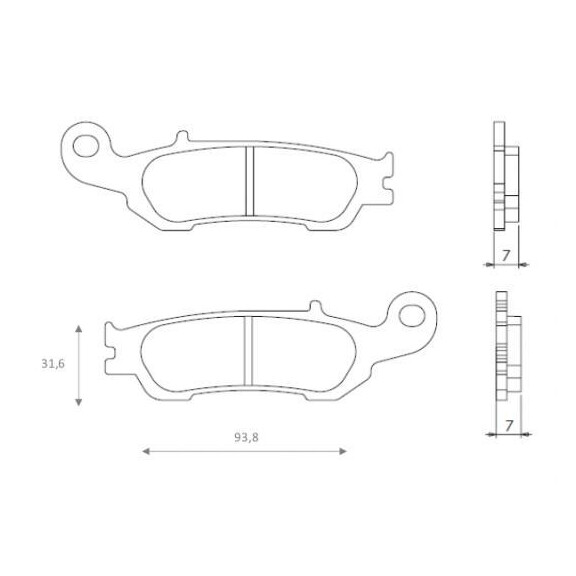 Klocki hamulcowe przód FT6105 Yamaha YZ 125 250 450
