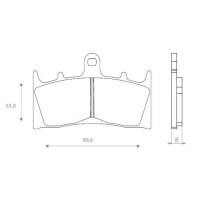 Klocki hamulcowe przód FT4060 Kawasaki ZX6R Suzuki GSX 1300 GSXR 1000