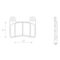 Klocki hamulcowe przód FT4116 HondaCB 1000 CBR 600 1000 VFR 800