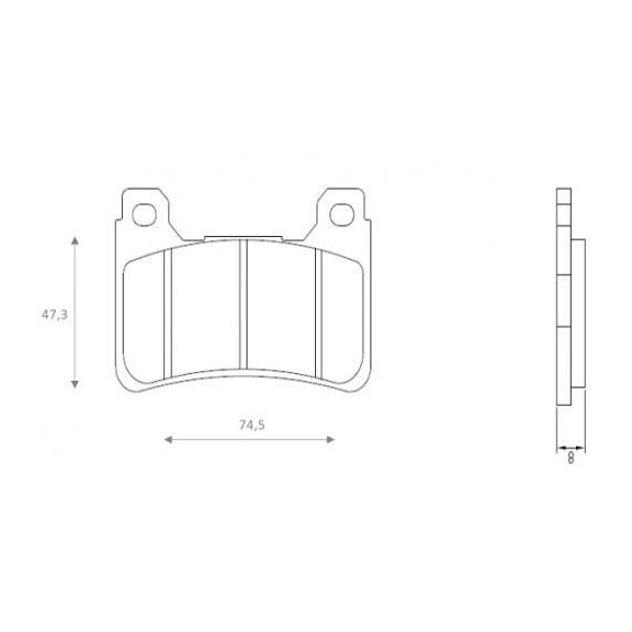 Klocki hamulcowe przód FT4116 HondaCB 1000 CBR 600 1000 VFR 800