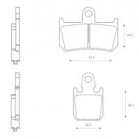 Klocki hamulcowe przód FT4118 Yamaha MT01 1700 VMX 1700
